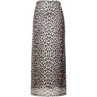 OH APRIL Jupe 'Kaiya' beige clair / noisette / noir