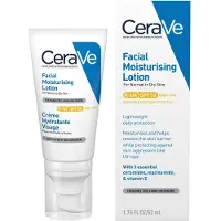 CeraVe AM Facial Moisturising Lotion SPF50 with Ceramides & Vitamin E for Normal to Dry Skin 52ml