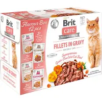 Brit Care Fillets in Jelly and in Gravy Cat 24x85g mix smaków w galaretce i w sosie dla kotów