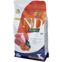 8In1 FARMINA N&amp;D GF Pumpkin Lamb &amp; Blueberry Puppy Mini - Agneau, potiron &amp; Myrtilles pour chiots de petites races - 800 g