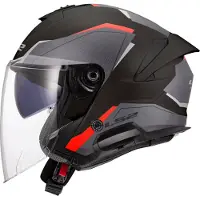 LS2 LS2OF618VersoIIAirNoirRougeCasqueJet Taille XS