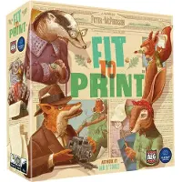 Asmodee Fit to Print - Jeu de pose de plaquettes - Expérience de casse-tête et de puzzle - Action frénétique en salle de rédaction - Jeu de société - Edition anglaise