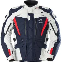 Furygan Apalaches Evo blouson textile moto, bleu/blanc/rouge, 4XL