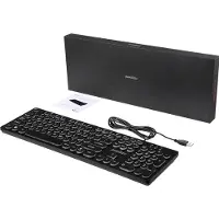 Perixx PERIBOARD-317 R DE B Corded Keyboard German, QWERTZ Black Backlit