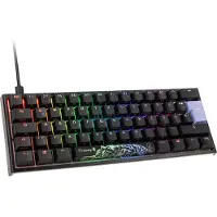Ducky One 2 Pro Mini Rgb Cherry Black Gata-2640 Gaming Keyboard English Noir
