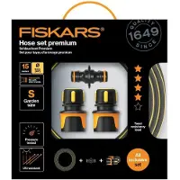 Fiskars Premium Watering Hose Set 3/8", 15 m avec raccords 1027101