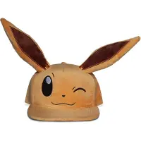 Pokémon Winking Eevee Snapback Cap Marron
