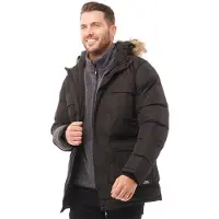 Trespass Parka isolante imperméable Baldwin hommes - Noir