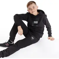 Jack & Jones Survêtement Garçon Noir à fermeture éclair