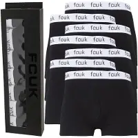 French Connection Boxers FCUK seven pack hommes - FCUK 2 Noir