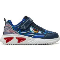 Geox J Assister B. Chaussures pour enfants, chaussures basses pour garçons, chaussures d'escalade, couleur bleue, pour le quotidien