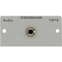 Kindermann 7444000511 Audio 3.5 mm jack panel with cable Bu/Bu 7444-511, 50x25mm