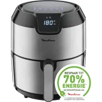 Moulinex EZ401D10 Easy Fry Digital, Friteuse sans huile, Capacité XL 4,2 L, Ecran tactile, 8 menus préprogrammés, Arret automatique