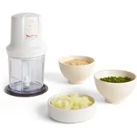 Moulinex Mini Hachoir Moulinette DJ305110 Compact 0,6 L Blanc