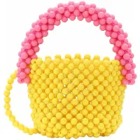 Koosh Sacs à main jaune / rose