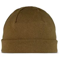Buff Knitted Beanie Marron
