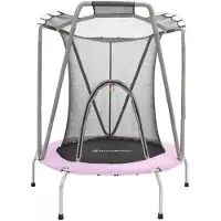 HyperMotion Trampoline Enfant Avec Filet De Sécurité Diamètre 137cm Hypermotion - Trampoline Extérieur Ou Intérieur - Trampoline Enfant 3-8 Ans Jusqu'à 25 Kg