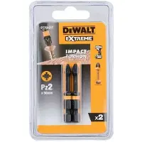 DeWalt Embout de tournevis à percussion - - DT70531T-QZ - Torsion PZ2 - 2 pièces - Pack complet