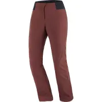 Salomon - Pantalon de ski stretch imperméable - Reason Pant W Rum Raisin pour Femme - Taille L - Bordeaux
