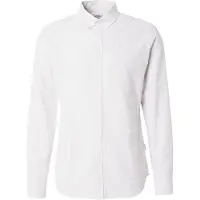 JJ REBEL Chemise 'JREBOSCAR' beige foncé / blanc