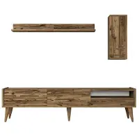 Skye Decor , Valensiya - Noyer, Meubles TV, Noyer, 180 x 35 x 45 cm