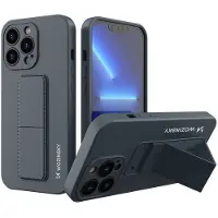 Wozinsky Kickstand Case étui en silicone avec support pour iPhone 13 Pro Max bleu marine (Apple iPhone 13 Pro Max), Coque pour téléphone portable, Bleu