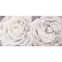 DKD Home Decor Décoration murale - - Fleur - Multicolore - 2 pièces - 80 cm