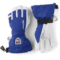 Hestra Army Leather Heli Ski Jr, gants de ski, junior, bleu