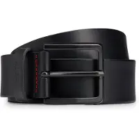 HUGO pour homme. 50385358 Ceinture en cuir Gionio noire (115 cm), Casuel