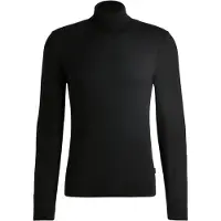 BOSS BLACK Pull Slim à col roulé en laine mérinos extra fine