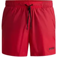 HUGO Shorts de bain 'Haiti' rouge / noir