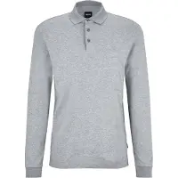BOSS Pado 30 10241542 Long Sleeve Polo Gris M Homme