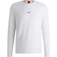 BOSS pour homme. 50473286 T-shirt Chark blanc (XXL), Casuel, Coton, Manche longue