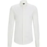 BOSS H-hank-spread-dc-214 10245426 01 Long Sleeve Shirt Blanc 38 Homme