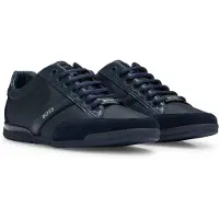 BOSS Baskets basses 'Saturn' bleu foncé