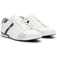 BOSS Baskets basses 'Saturn' noir / blanc naturel