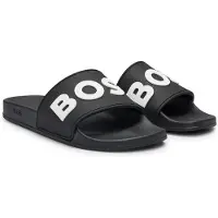 BOSS pour homme. 50498241 Baskets Kirk noirs (37), Plat, Aucun, Beachwear