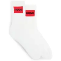 HUGO Chaussettes rouge feu / noir / blanc