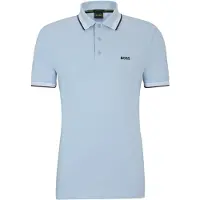 BOSS T-Shirt 'Paddy' bleu marine / bleu clair / blanc