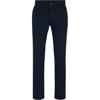 BOSS Pantalon chino bleu marine / orange