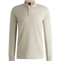 BOSS pour homme. 50507704 Polo beige Passerby (XL), Casuel, Coton, Manche longue