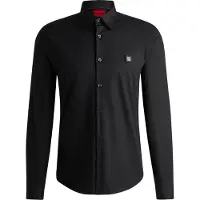 HUGO Chemise 'Ermo' gris / noir