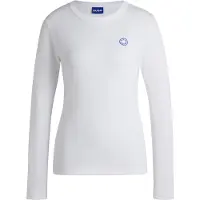 HUGO Haut en jersey de coton avec badge logoté Happy