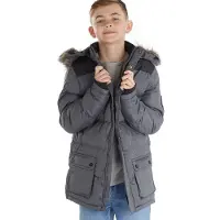 Bench Parka rembourré Garçon Axels Gris Acier