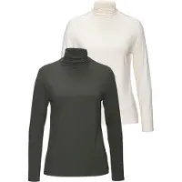 LASCANA T-shirt crème / kaki