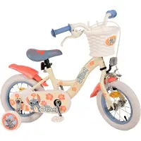 Disney Stitch Children's Bike - Fille - 12 pouces - Crème Bleu Corail