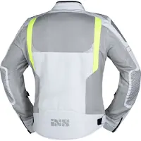 IXS Veste de sport Trigonis-Air gris clair-gris-jaune fluo - S