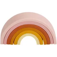 A Little Lovely Company Blocs Empilables - Silicone - Sunset - - UneTaille - Blocs Empilables