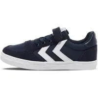 Hummel Baskets 'Slimmer Stadil' bleu marine / blanc