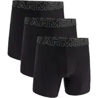 Under Armour Performance Tech 6´´ Boxers 3 Units Noir M Homme